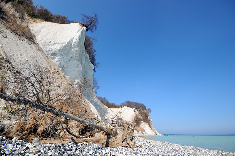 波罗的海海岸线白垩岩Insel R&#252;gen(德国)